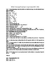 Đề thi Violympic Toán lớp 2 vòng 12 - Năm học 2015-2016